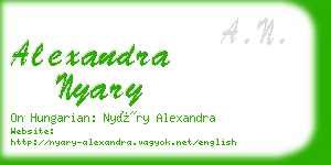 alexandra nyary business card